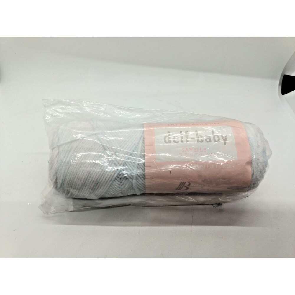 Vintage Brunswick Delf-Baby Acrylic Yarn Skein Baby Baby Ombré 1292 Pastel